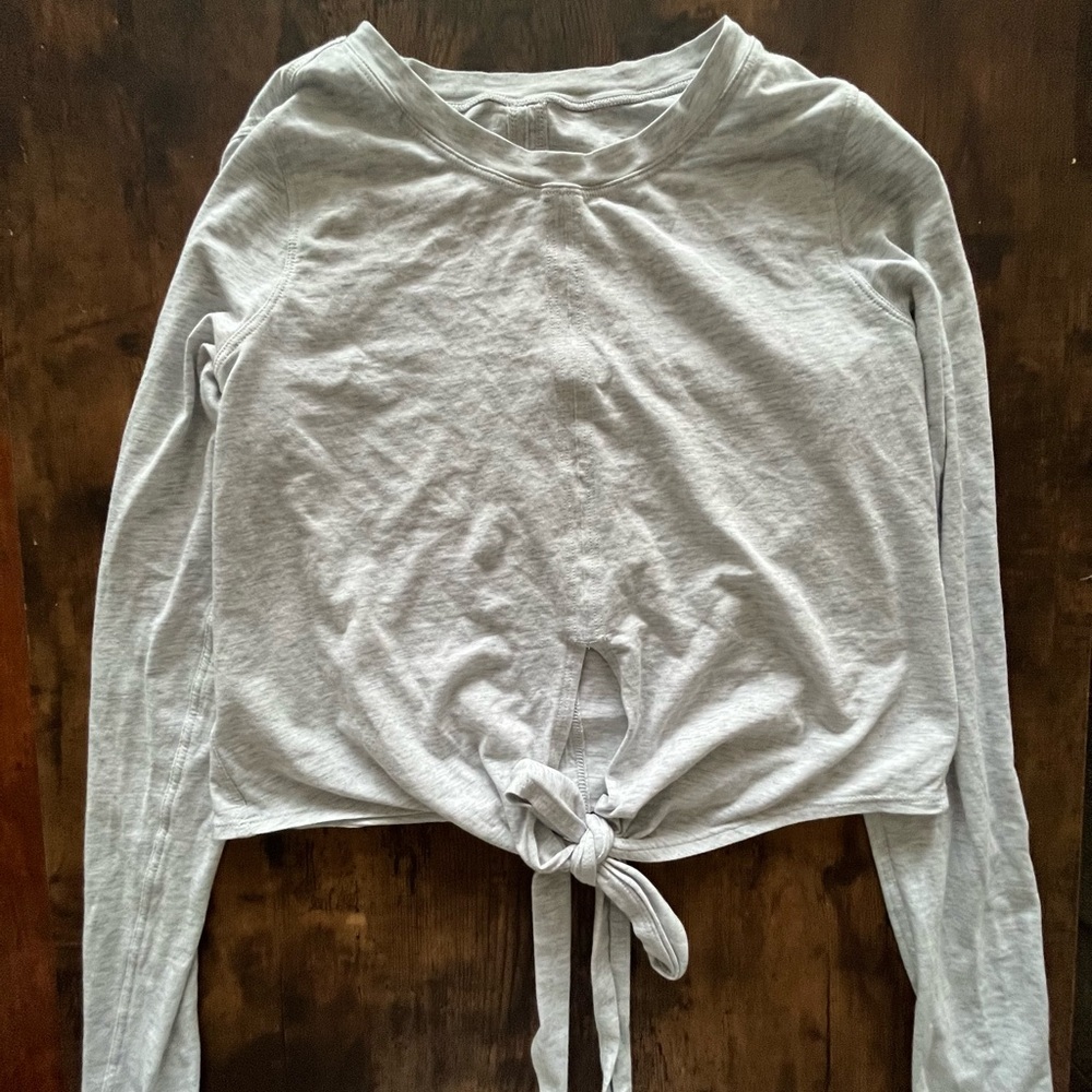 lululemon athletica Lululemon Front Tie Long Sleeve Top
